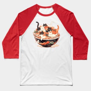 ramen and cats Baseball T-Shirt